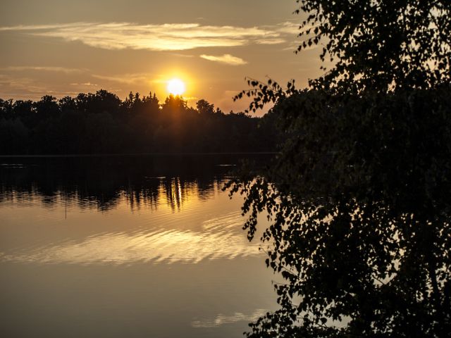 Detail fotografie - Západ slunce, Pardubický kraj