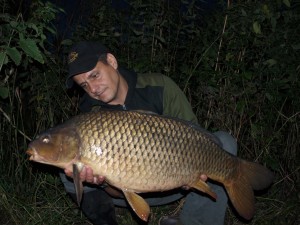 .. kapr lehce přes 12kg - říční bojovník,kterému zachutnalo OCHO.